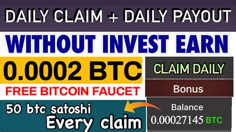 Best Free Bitcoin Faucet Earn 0 0002 Btc Every 15 Min Claim Zero