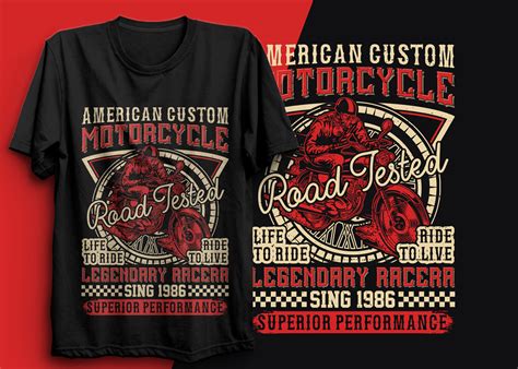 Motorcycle T Shirt Bike T Shirt Design On Behance