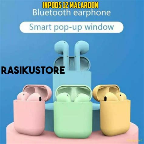 Jual Inpods Macaroon Bluetooth Headset Portabel Tws I Earphone