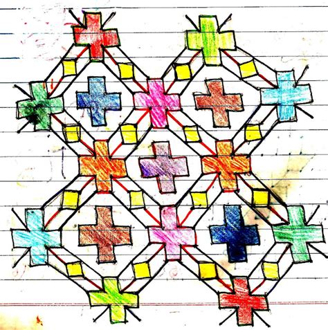 Colourful Rangoli Patterns with Dots: 12 to 12 Dots and 12 to 2 dots ...