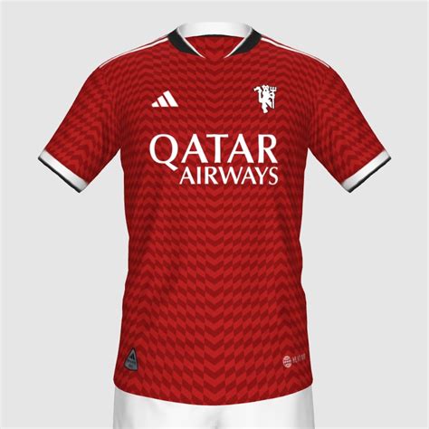 Man United Qatar Airways Custom Home FIFA 23 Kit Creator Showcase