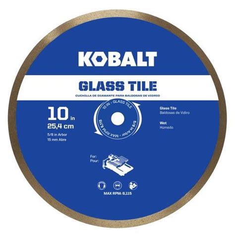 Kobalt 10 In Wet Glass Diamond Saw Blade Proarb