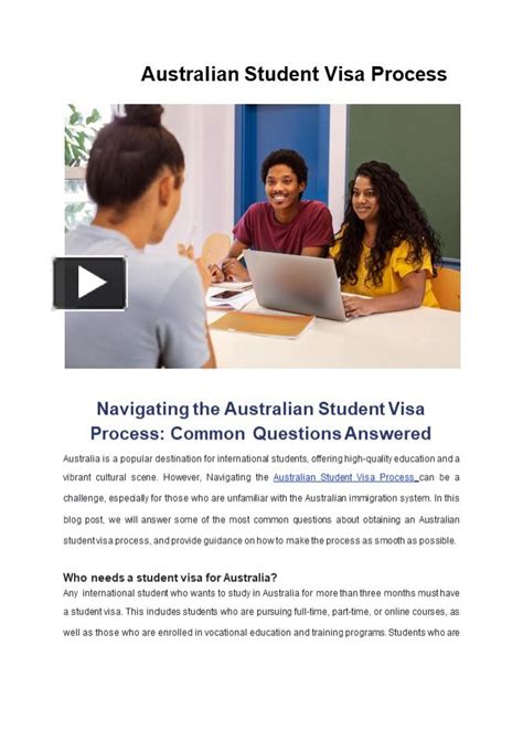 Ppt Australian Student Visa Process Powerpoint Presentation Free To