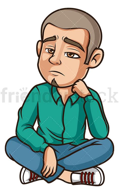 Clipart Sad Person