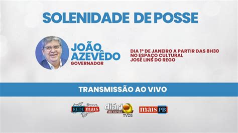 AO VIVO Posse do governador João Azevêdo e do vice Lucas Ribeiro