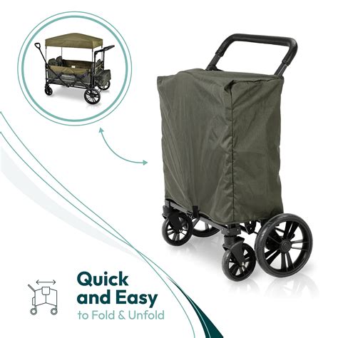 Wonderfold X4m Push And Pull Quad Stroller Wagon 4 Seater