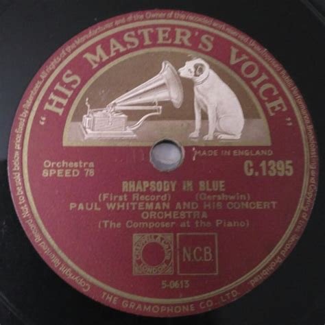 Paul Whiteman And His Concert Orchestra – Rhapsody In Blue (1948 ...