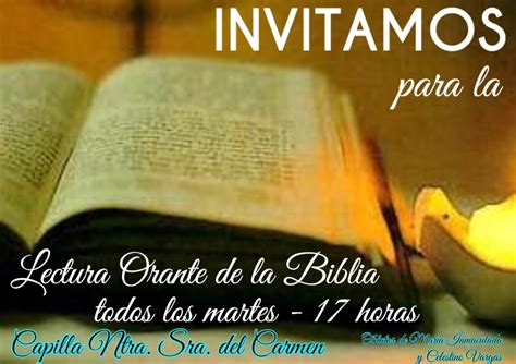 Invitamos Para La Lectura Orante De La Biblia Hoy Tenemos La Alegr A De