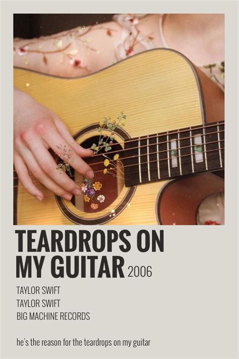 Teardrops On My Guitar Poster In 2021 Taylor Swift Lyrics Taylor Swift Songs Taylor Swift