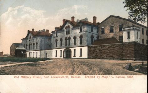 Old Military Prison Fort Leavenworth, KS Postcard