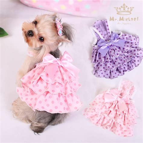 Aliexpress.com : Buy MKO Quality Cute Polka Dot Dog Dresses Summer Pet ...