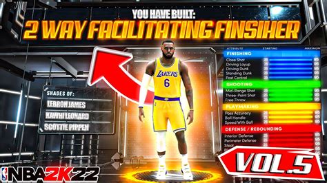 BEST 2 WAY FACILITATING FINISHER SF BUILD ON NBA 2K22 CURRENT GEN