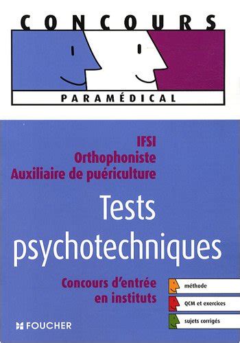 Amazon Fr Tests Psychotechniques Concours D Entr E En Instituts