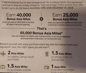 Expired Targeted Cathay Pacific Synchrony Credit Card Mile