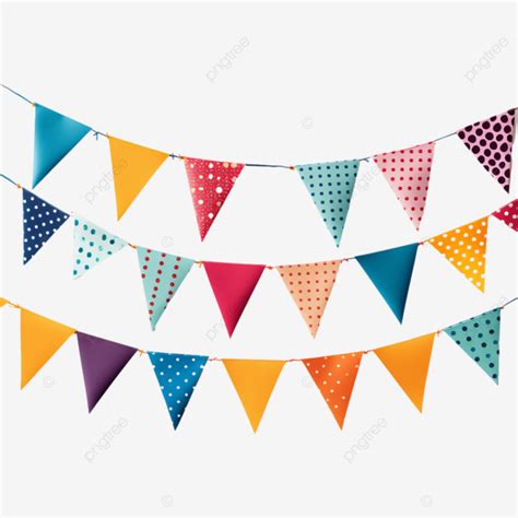 Bunting Birthday Decoration Illustration Bunting Birthday Decoration