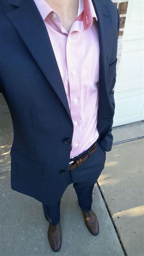 Navy Blue Suit Pink Shirt Navy Suit Pink Shirt Blue Suit Men Navy