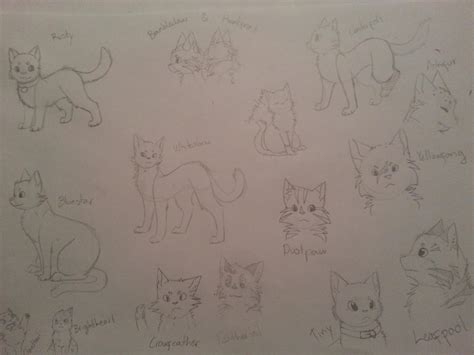 Warrior cats sketches by TheTattuska on DeviantArt