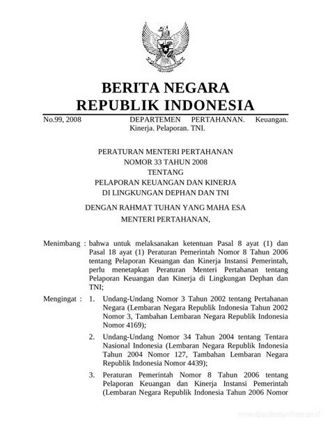 PDF BERITA NEGARA REPUBLIK INDONESIA Kemhan Go Id FileMengingat 1