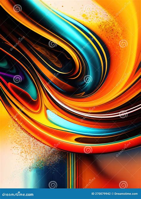 Abstract Paint Spatter Pattern in Vivid Colors Stock Illustration - Illustration of flowing ...