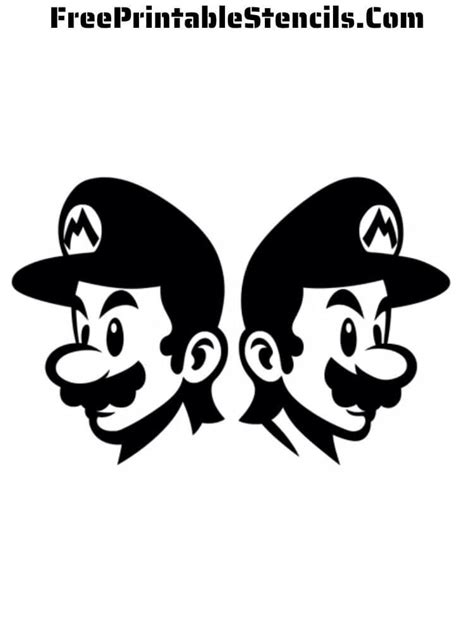 Free Printable Mario Bros Stencils - Free Printable Stencils