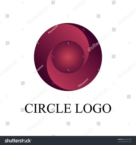 Circle Logo Pink Color Vector Illustration Stock Vector (Royalty Free ...