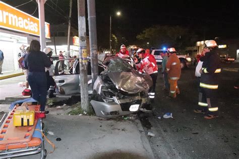 Aparatoso Choque Deja Al Menos 6 Lesionados En Avenida De Veracruz