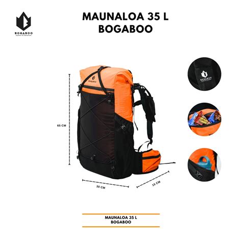 Jual Cod Bogaboo Maunaloa L Backpack Ultralight Frameless Waterproof