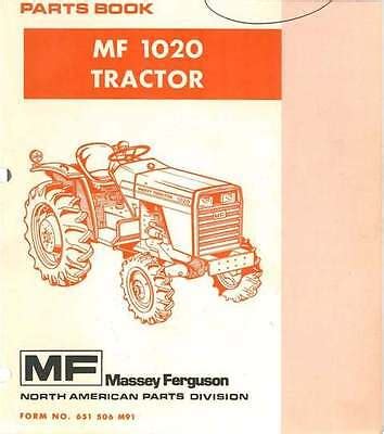 Massey Ferguson Tractor Parts Manual Ebay