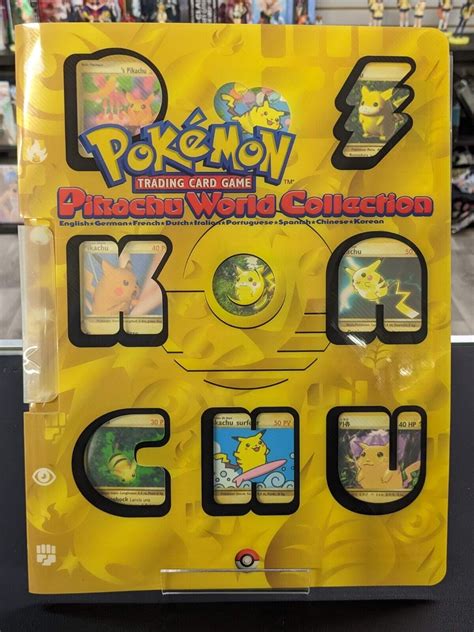 Pokemon Pikachu World Collection Folder Card Promo Set Values