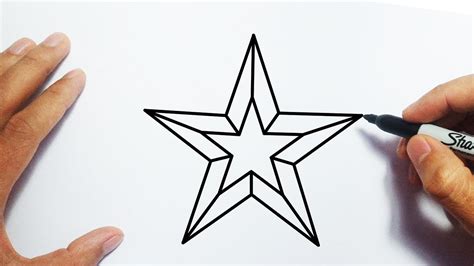 How To Draw A Star Step By Step Youtube