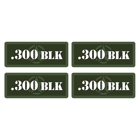 300 Blk Ammo Can Label Sticker 4pk Box Case Decal V5 Rotten Remains