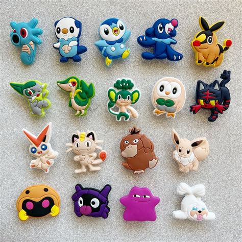 Pokemon Croc Charms - Etsy