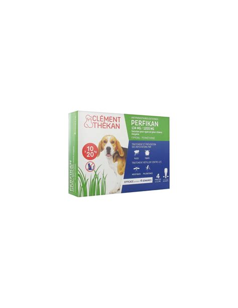 Perfikan 134 Mg 1200 Mg Chiens Moyens 4 Pipettes