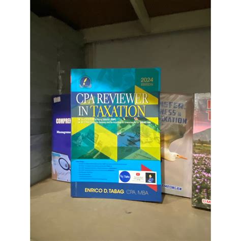 Cpa Reviewer In Taxation By Enrico D Tabag Original Shopee Philippines