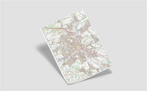 Personalised OS Map Custom Wall Map Customised Printed Map Ordnance