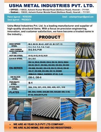 Rectangular D2 Hchcr Steel Flat Bar For Manufacturing At Rs 240 Kg In