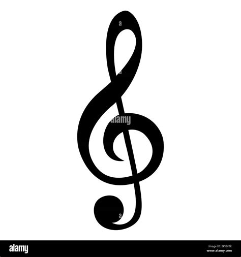 Treble Clef Icon Vector Illustration Isolated On White Background Stock Vector Image And Art Alamy