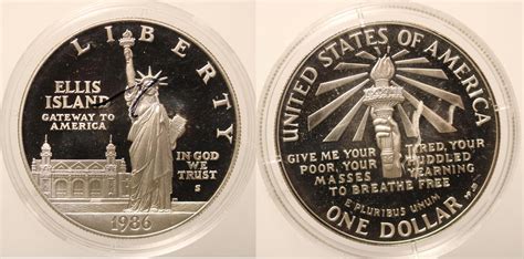 Usa Dollar Liberty Ellis Island Proof Ma Shops