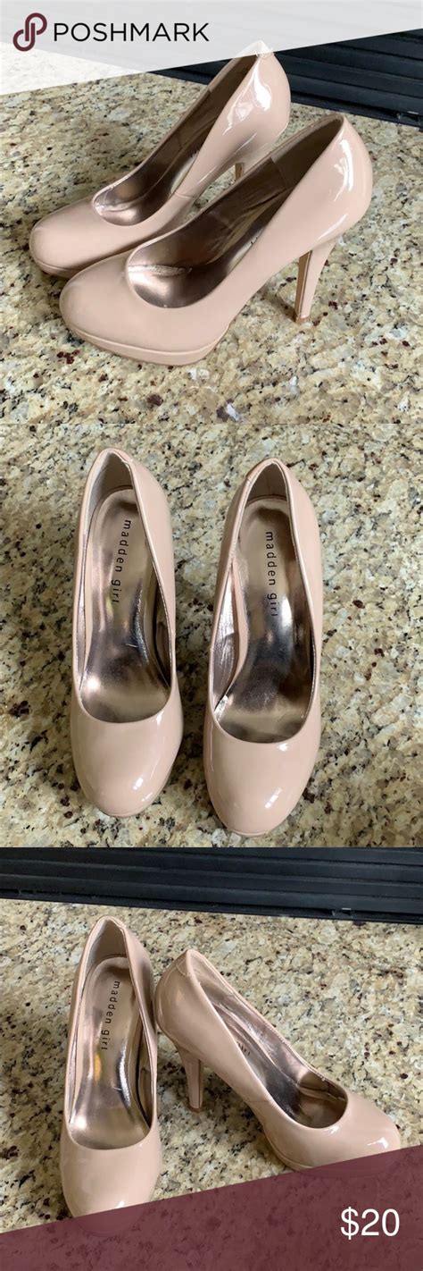 Taupe Shiny Heels Shoes Women Heels Taupe Heels Girls Shoes Heels