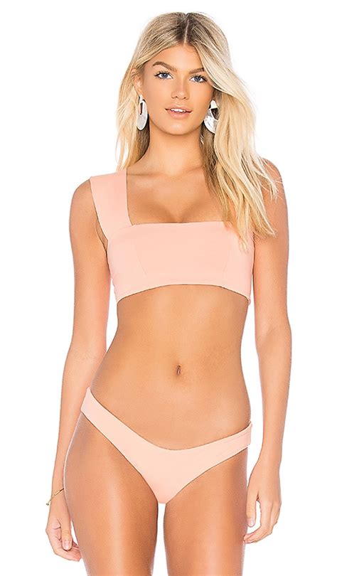 Lspace Parker Bikini Top In Tropical Peach Revolve