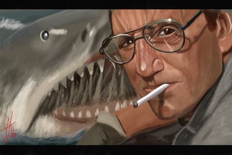 Jaws Roy Scheider Portrait Print - Etsy