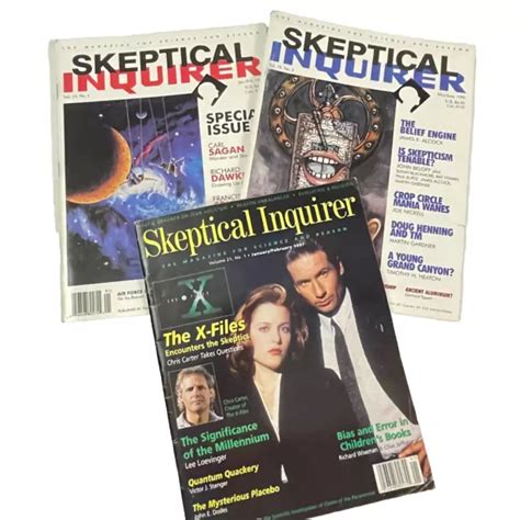 Issue Lot Skeptical Inquirer X Files Carl Sagan Richard Dawkins