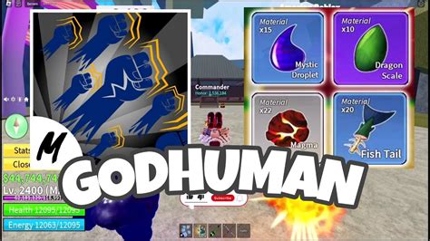 Superhuman V Godhuman Fighting Style Roblox Blox Fruits Youtube