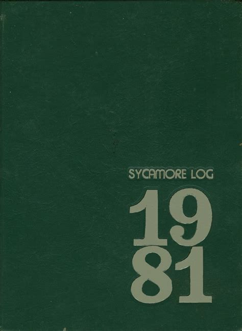 1981 yearbook from Sycamore High School from Cincinnati, Ohio for sale