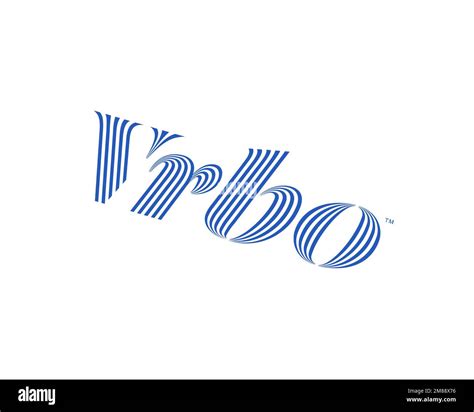 Vrbo, rotated logo, white background B Stock Photo - Alamy