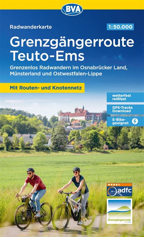 Grenzgängerroute Teuto Ems Fahrradkarte