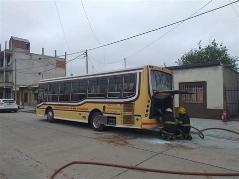 Se Incendi El Motor De Un Micro Escolar En Villa Mercedes El Chorrillero