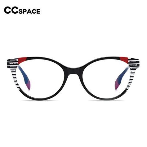 Ccspace Womens Full Rim Cat Eye Acetate Eyeglasses 55058