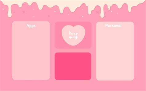 Premium Vector Pink Desktop Wallpaper Organizer