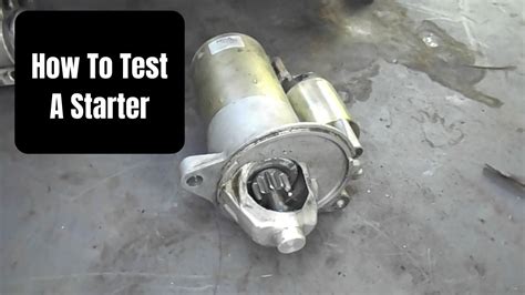 How To Test Your Starter Solenoid Assembly Youtube